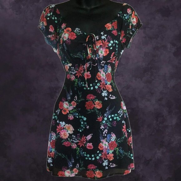 Dolls Kill Tryst of Fate Mini Dress - Picture 1 of 4